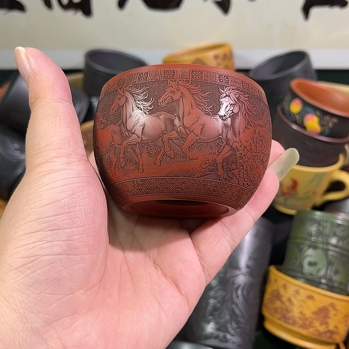 茶杯紫砂全手工紫砂主人杯