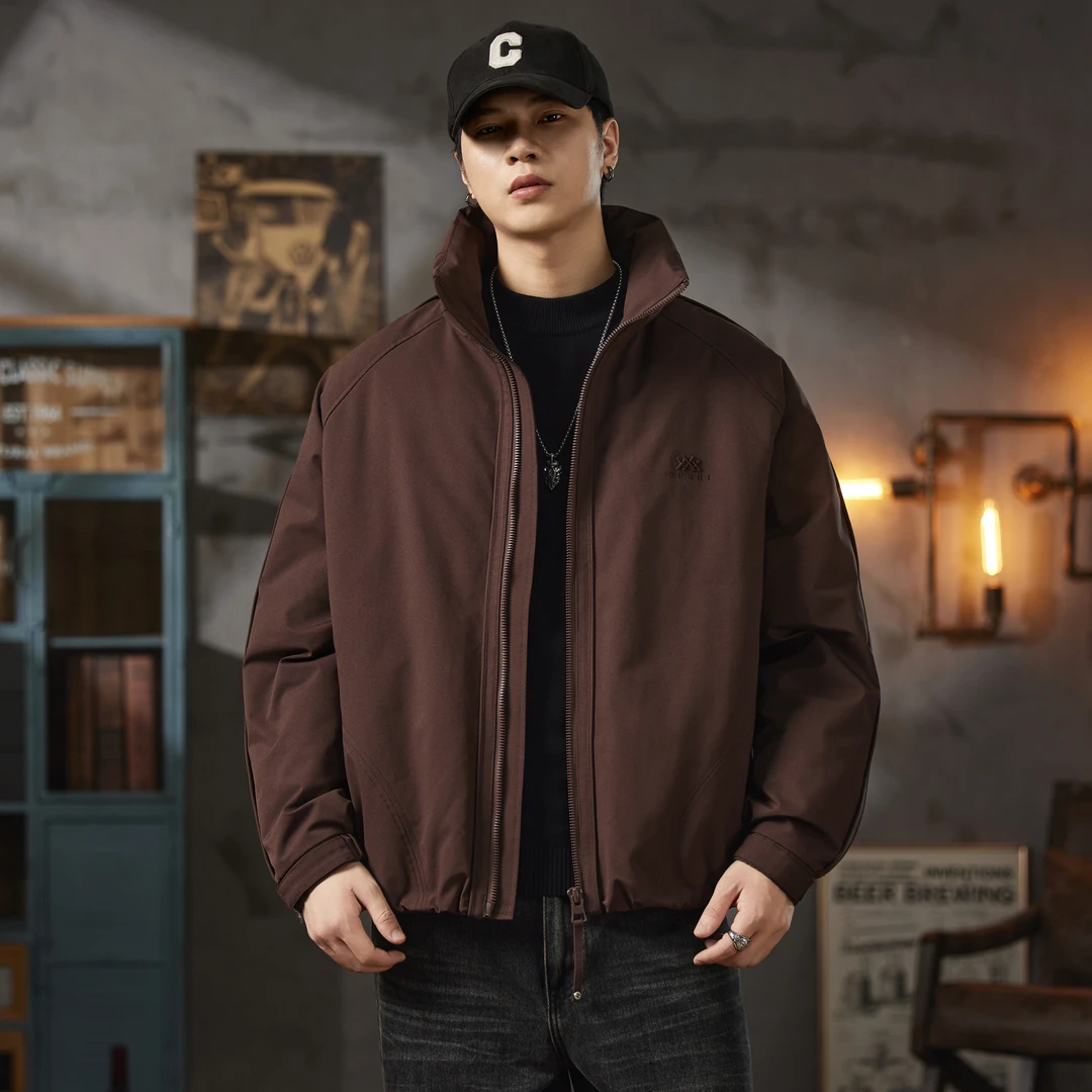 MR.MUDI/穆迪先生冬季加厚立领90羽绒服男士休闲宽松运动保暖外套