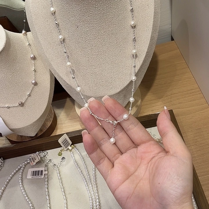 淡水珍珠颈饰合金