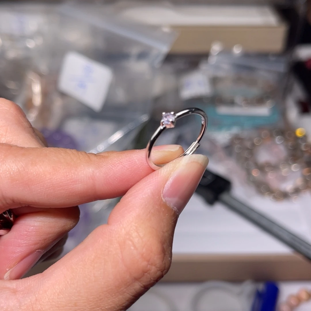 水晶手链银S925镶嵌碧玺076