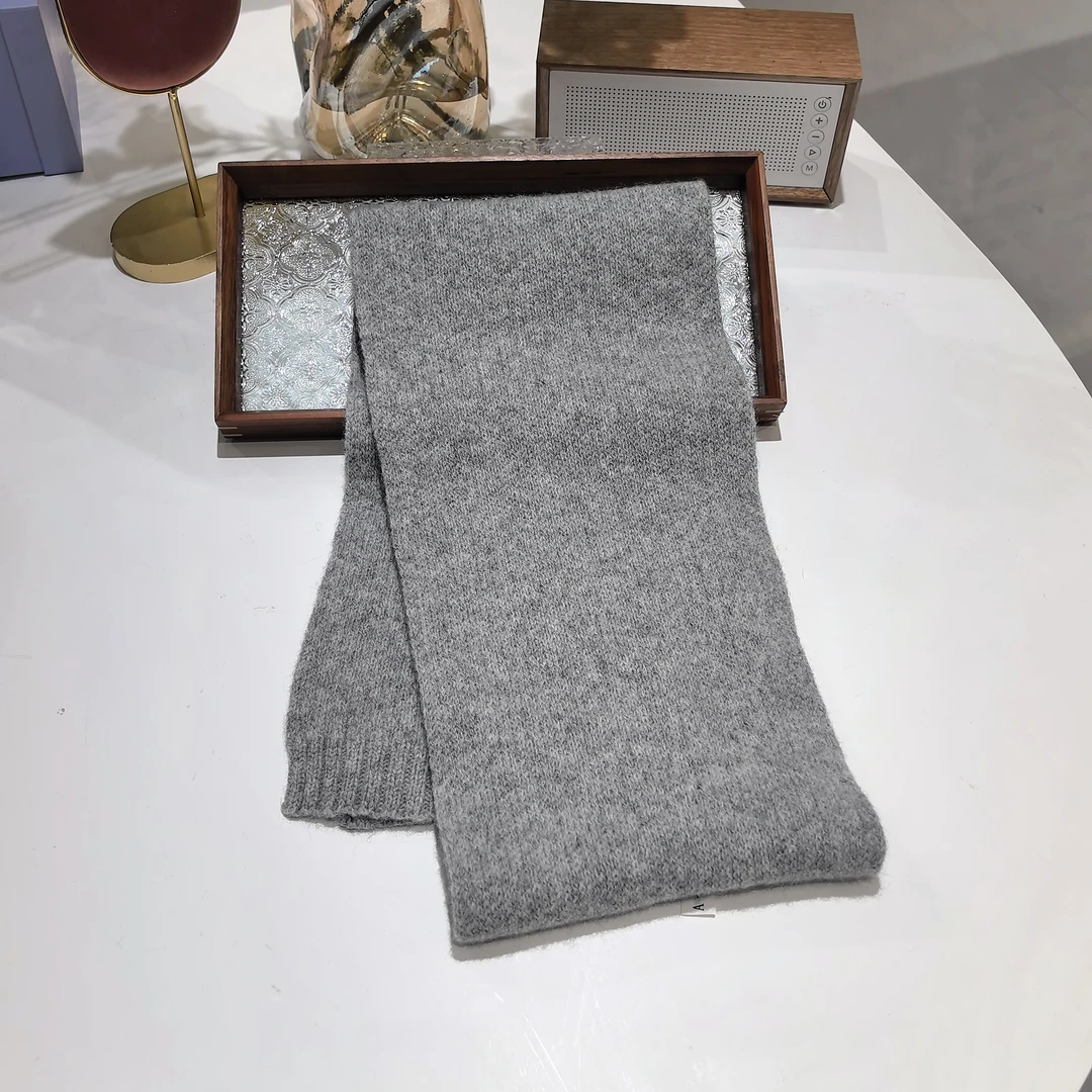 精品新款灰色针织精致毛绒围巾XR-226