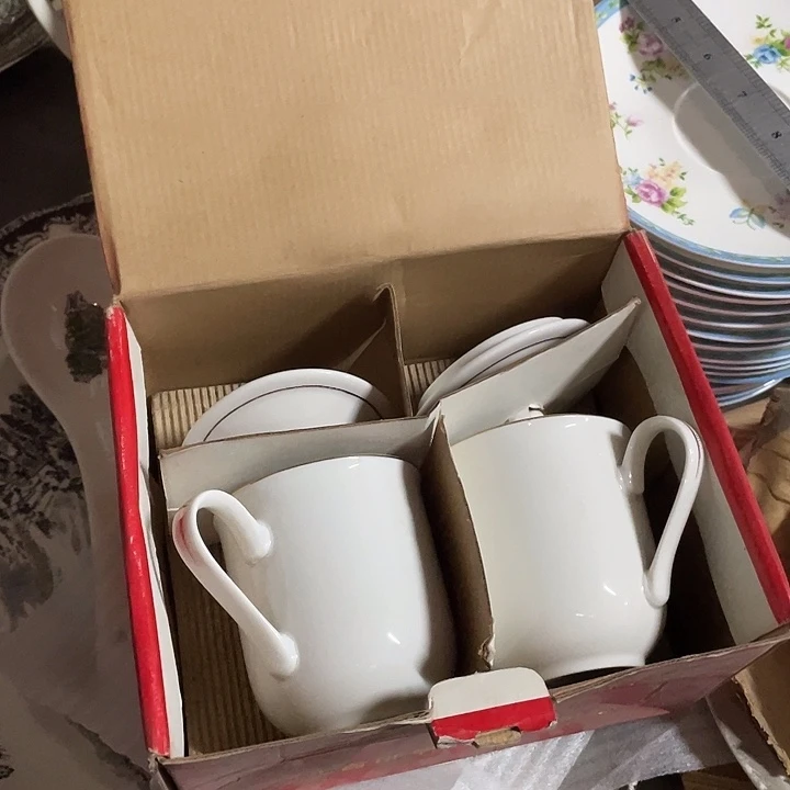 杯瓷片 二厂盖杯一套