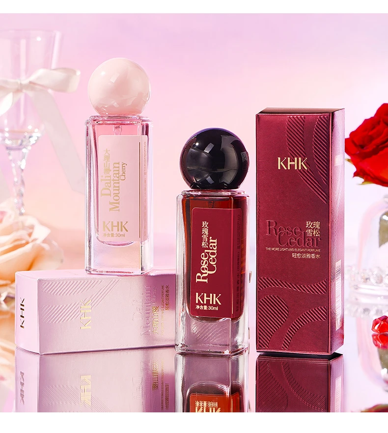 KHK轻愈淡雅香水女士红色持久学生留香经典淡香纤维