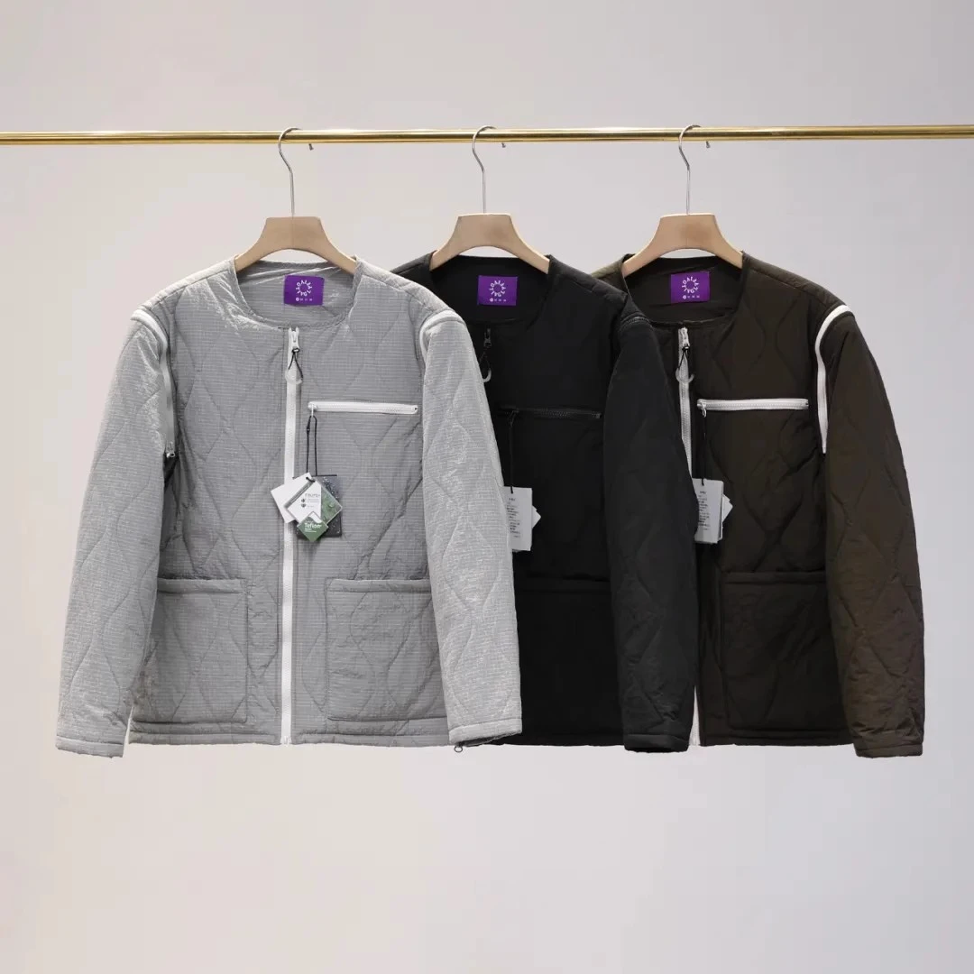 紫标系列！袖子可拆卸两穿棉衣马甲棉服军旅风机能夹克内胆