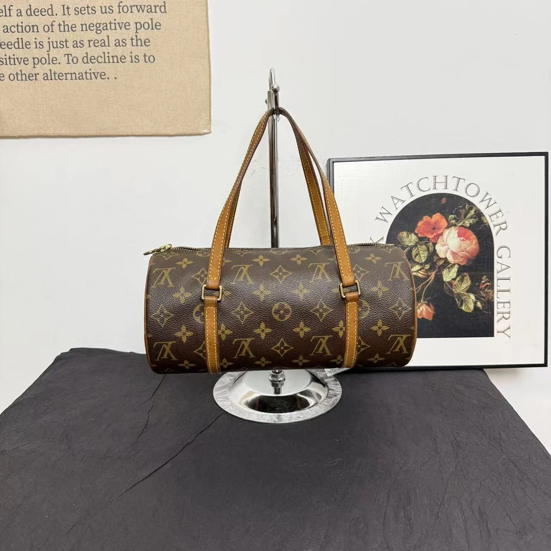 95新 LouisVuitton/路易威登 lv黄皮巴比龙26/手提包单肩包斜挎包
