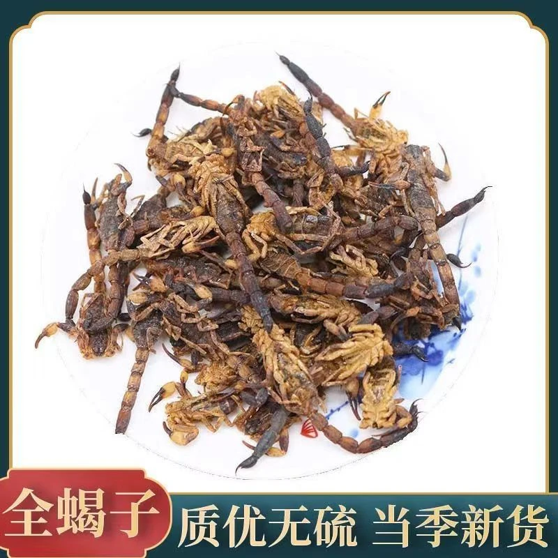 蝎子干全虫正品全蝎干清水蝎子无硫散装清水钳蝎无杂质全蝎全虫干