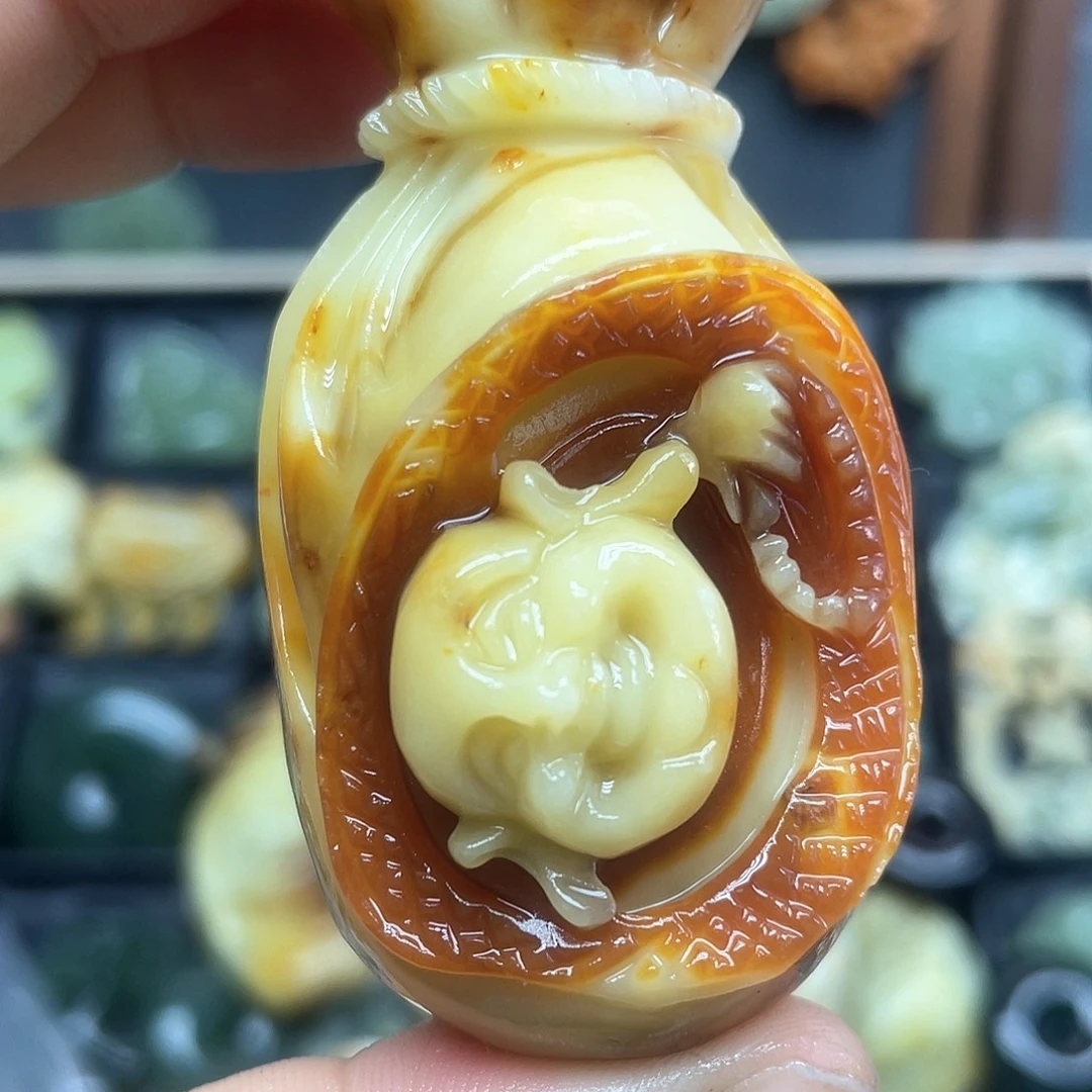 海***星未镶嵌蛇纹石玉颈饰