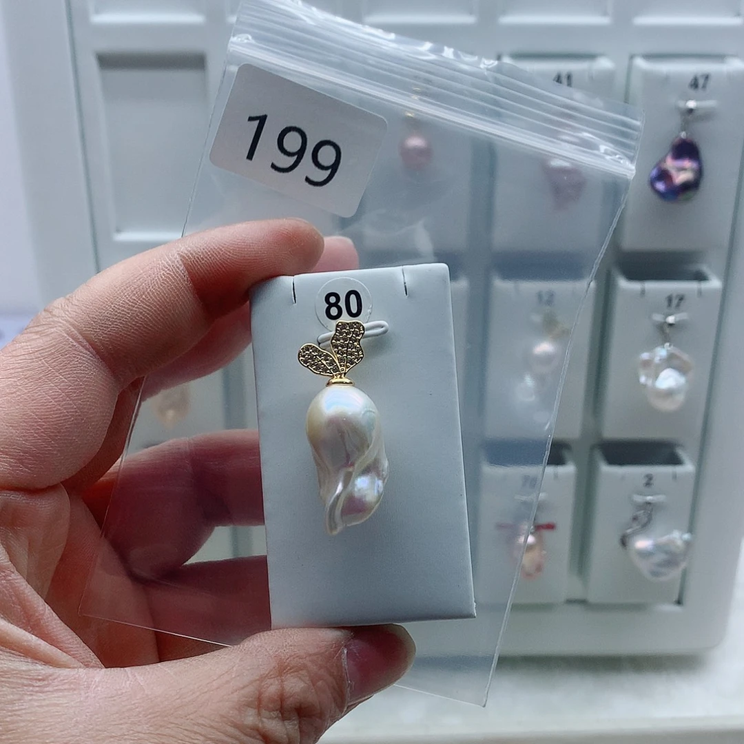 吊坠(不含链)淡水珍珠合金