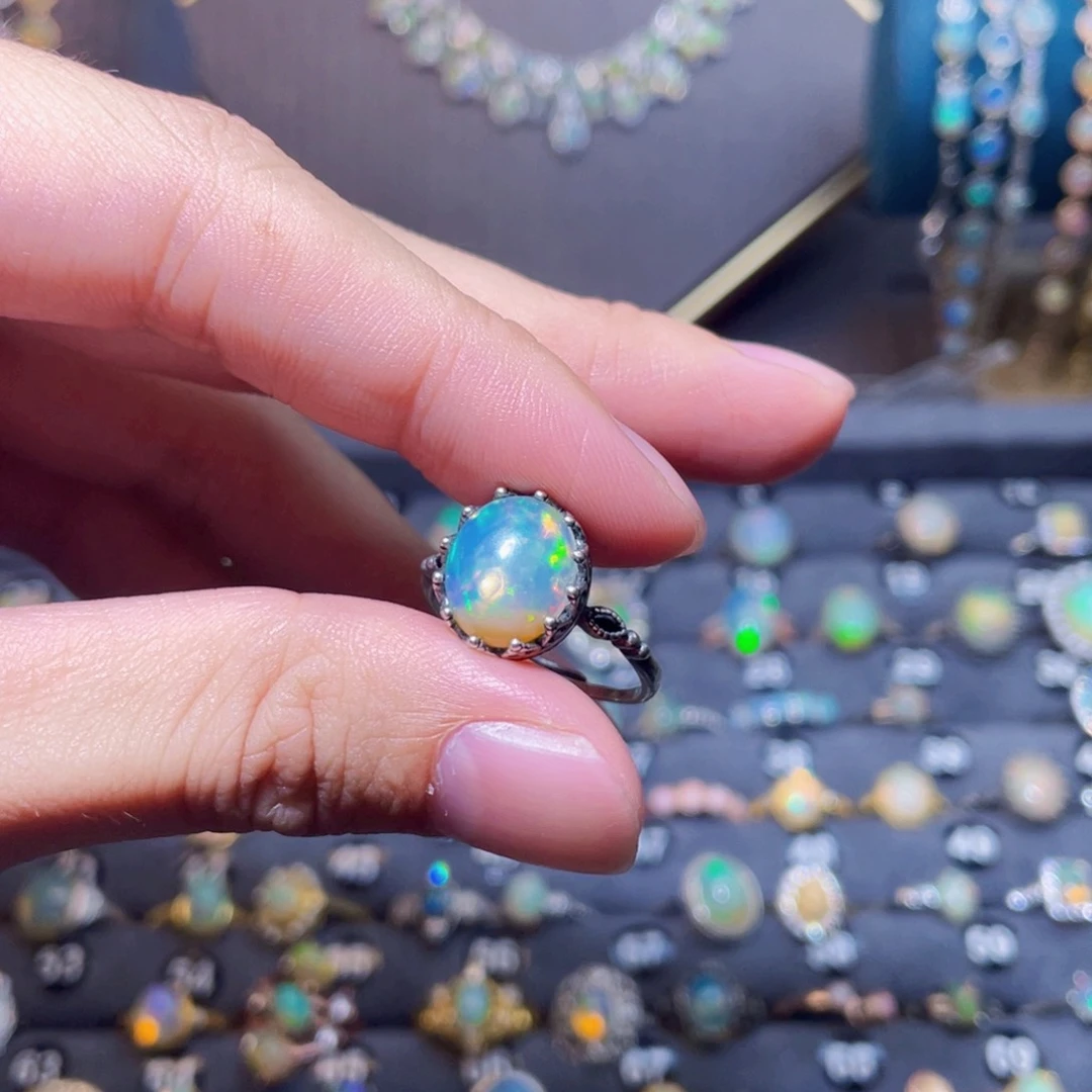 欧泊戒指）银S925镶嵌*️****