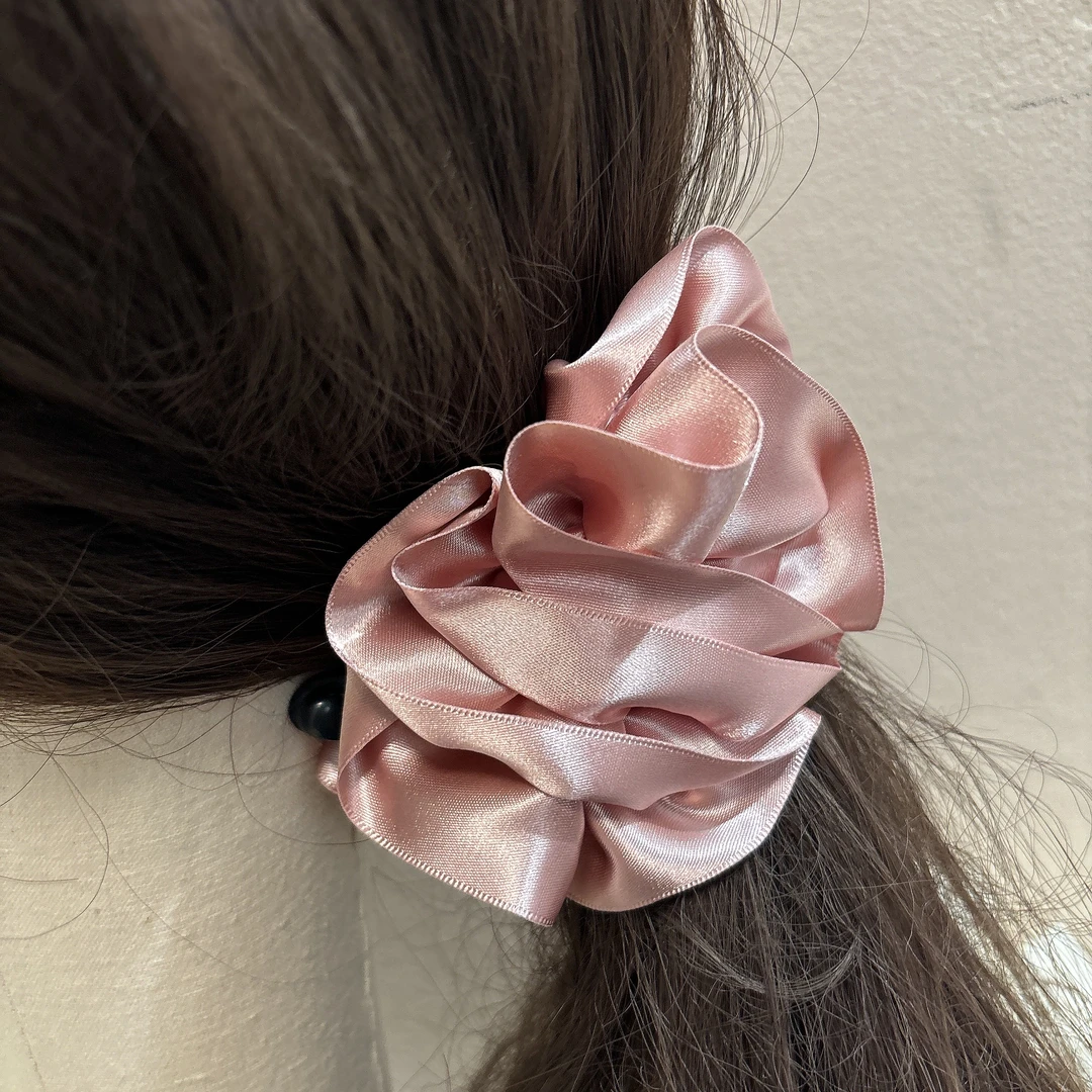 温柔百搭纯色花香蕉夹发夹Y627