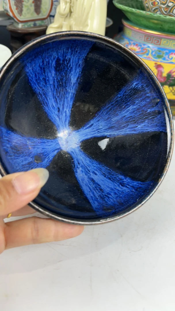 珍藏精品建盏漏漏漏