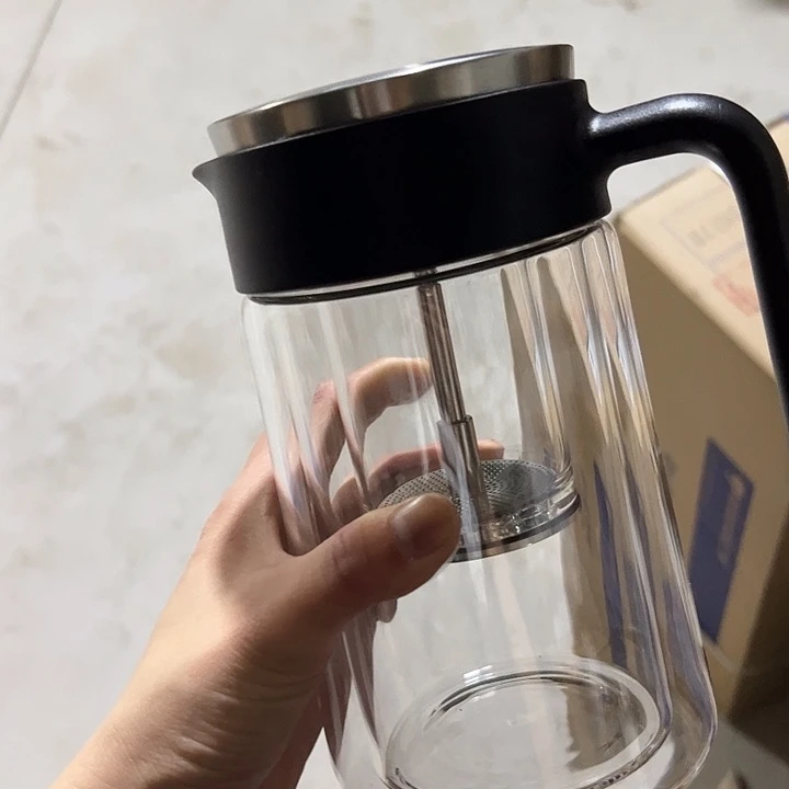 一滴水650ml  黑闷茶壶。。双层