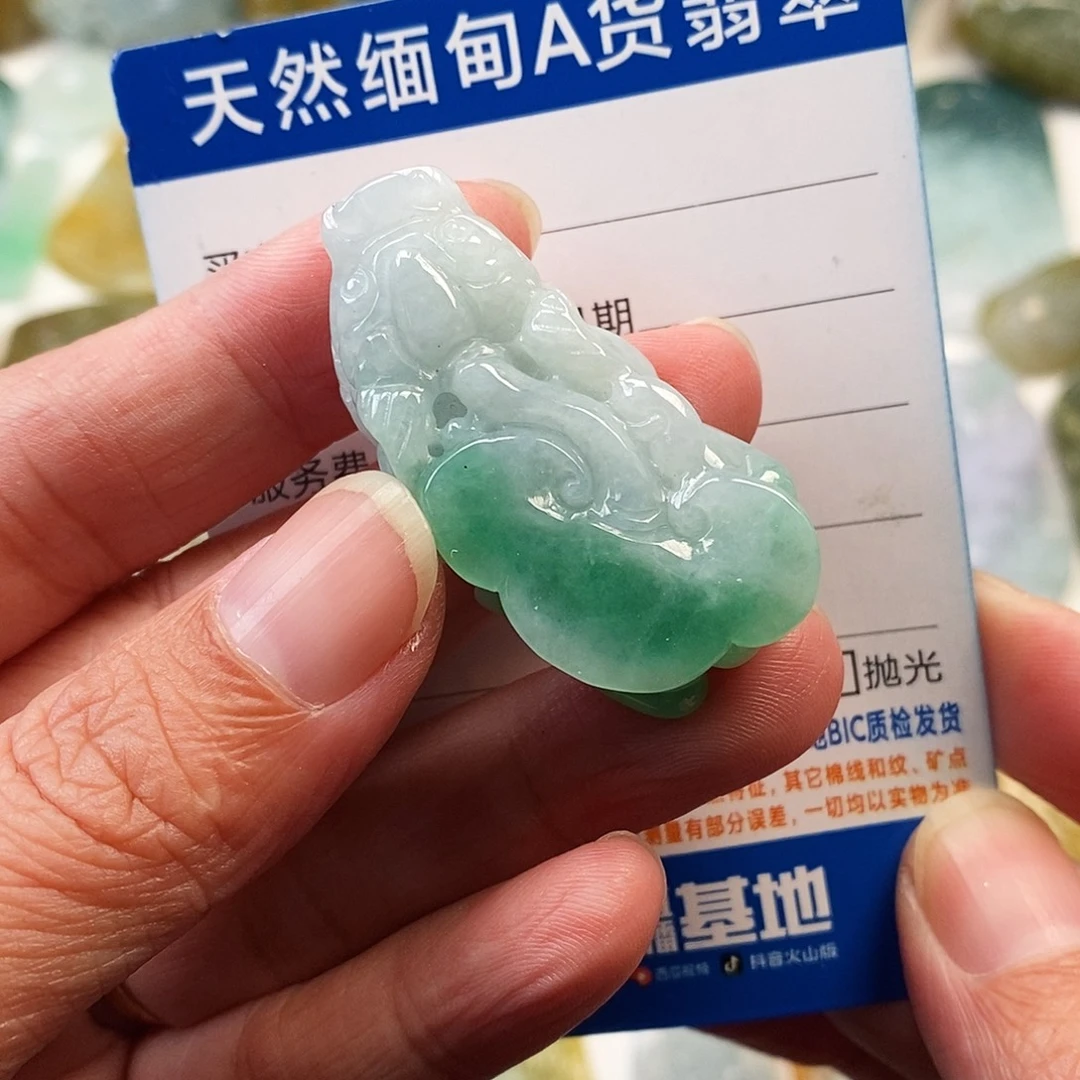 翡翠未镶嵌颈饰貔貅