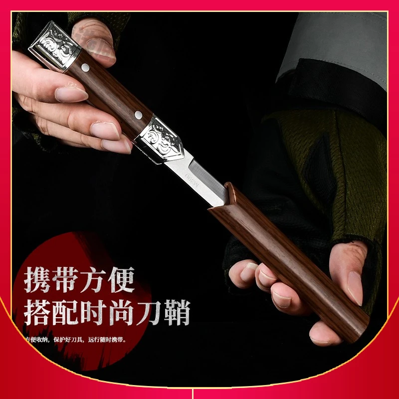 德国水果刀鸳鸯子母双刀折叠便携小刀随身家用高硬度锋利水果刀具