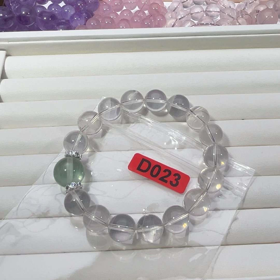 水晶手链未镶嵌莫桑比克莹石设计款12