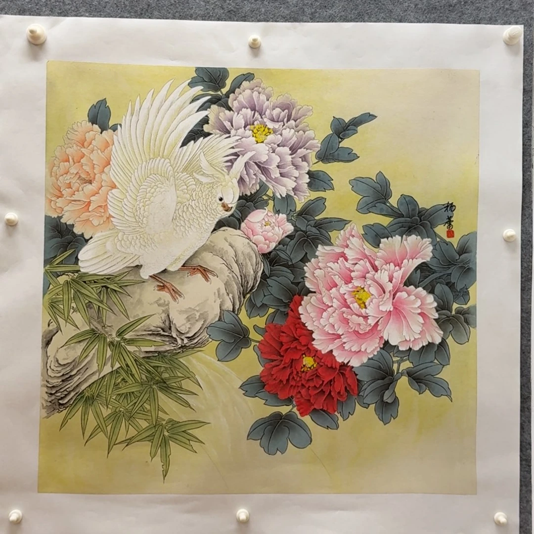 国画68斗方花鸟哈哈哈
