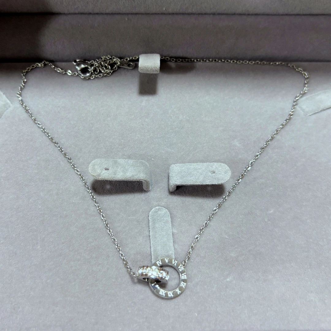 坠链均足银 629精工双圈项链