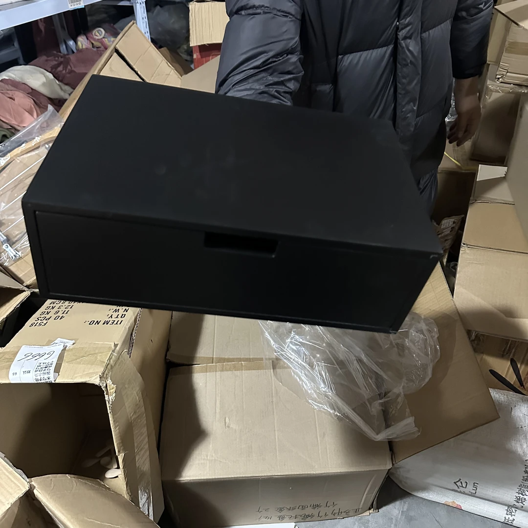 百货 黑色抽屉收纳柜
