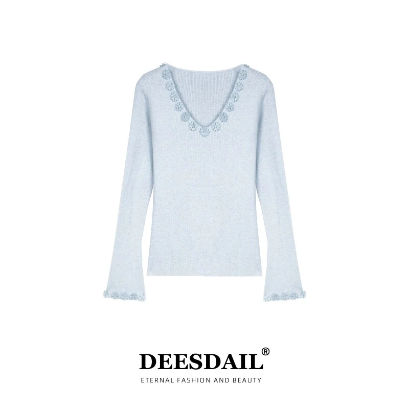 【302】DEESDAIL秋冬长袖毛衣百搭显瘦知性针织衫女A203