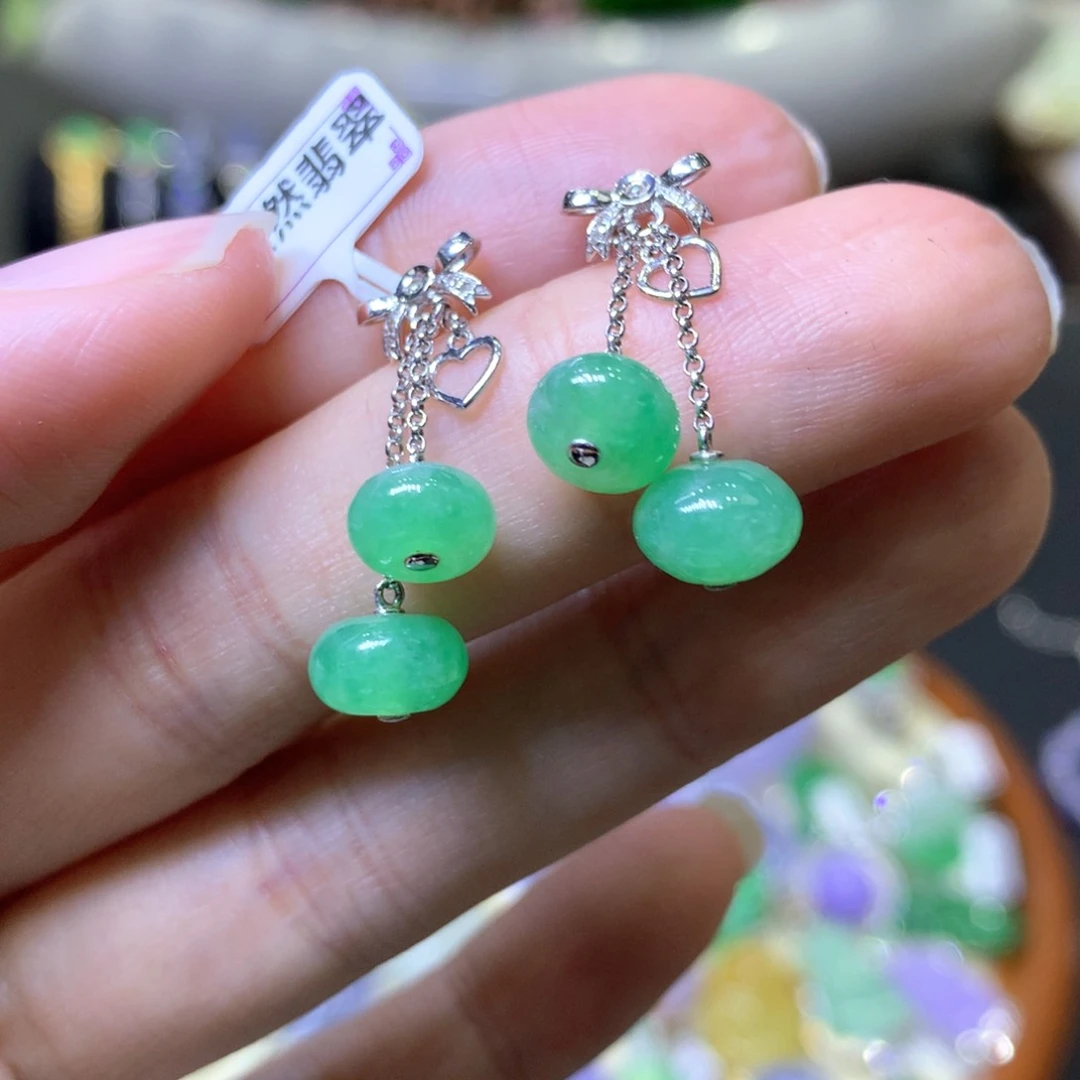 【闪购商品】翡翠颈饰18K金镶嵌翡翠吊坠项链