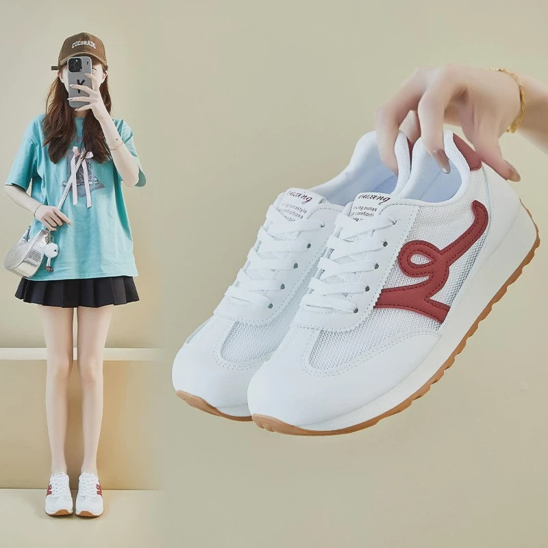 TAFNins韩版阿甘鞋女潮2025夏季增高新款学生运动休闲网面透气G90