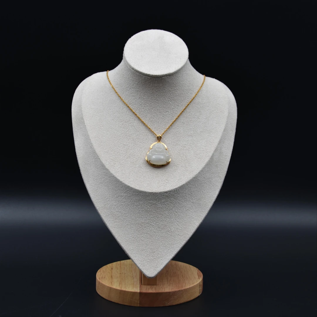 LOT.33和田玉镶嵌弥勒佛/589171