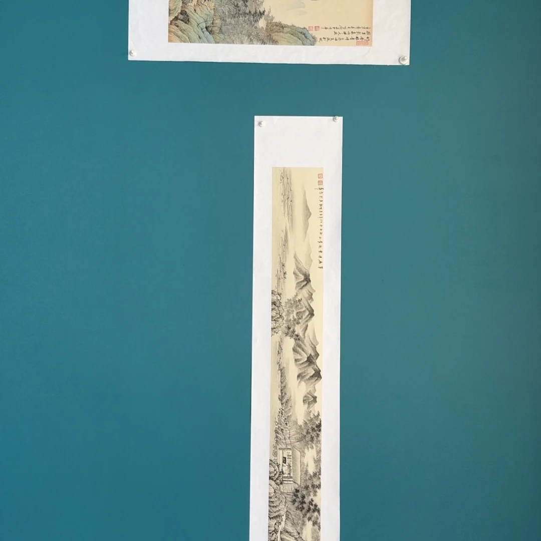 国画小*明锐两张山水