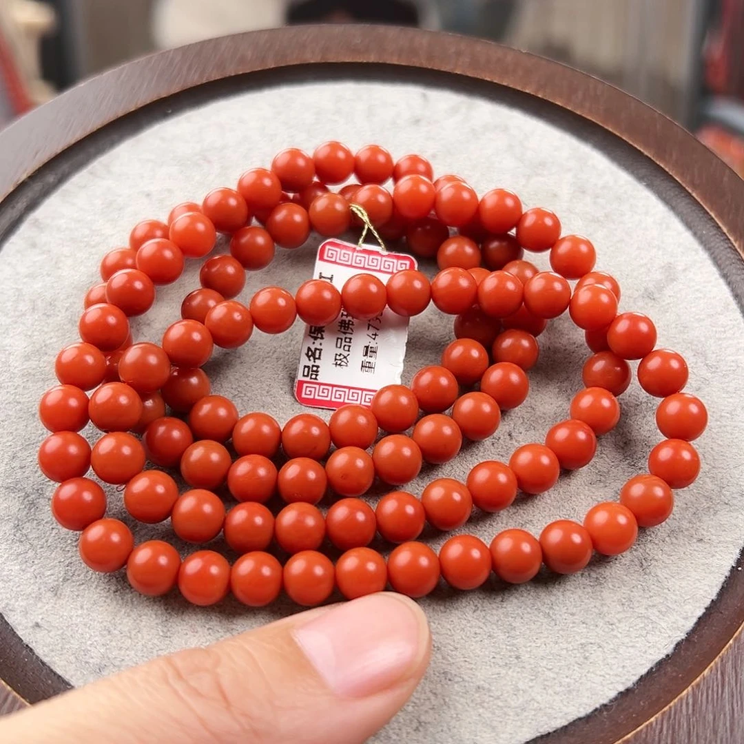 南红玛瑙手串未镶嵌