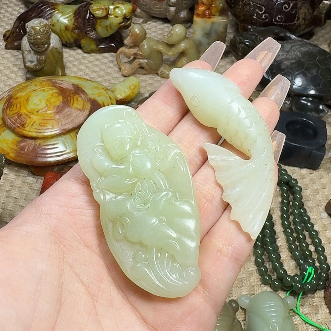 白玉菩提吊坠挂件