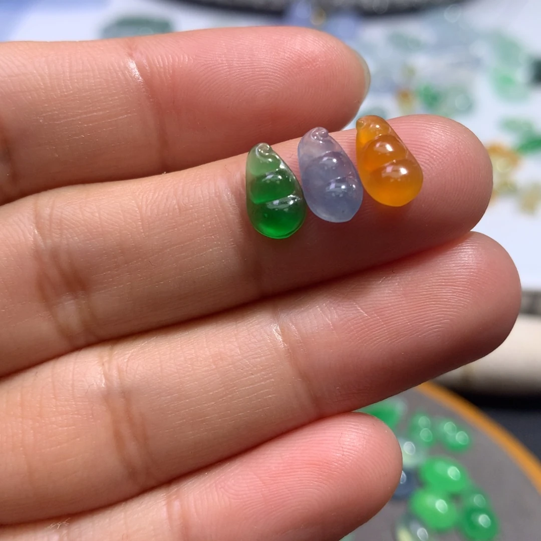 定制翡翠未镶嵌 福豆