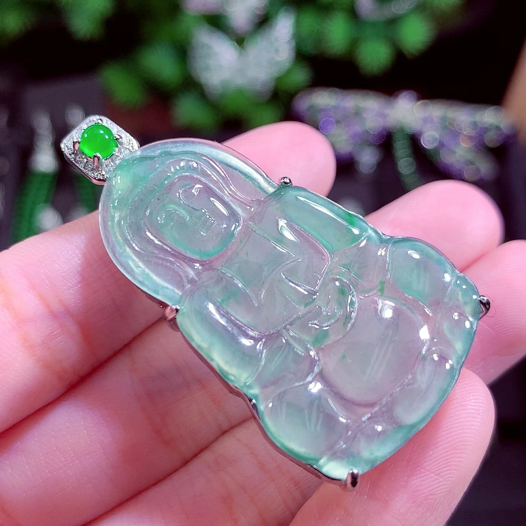 颈饰未镶嵌翡翠天然