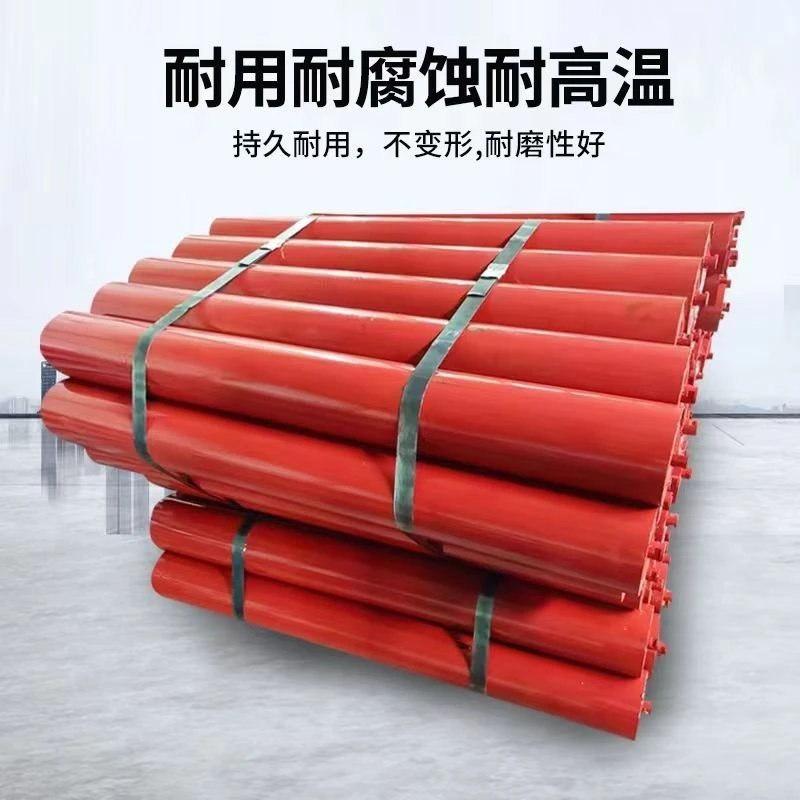 工厂直销重型托辊无动力滚筒防尘防水滚轮烤漆输送带承重辊轴