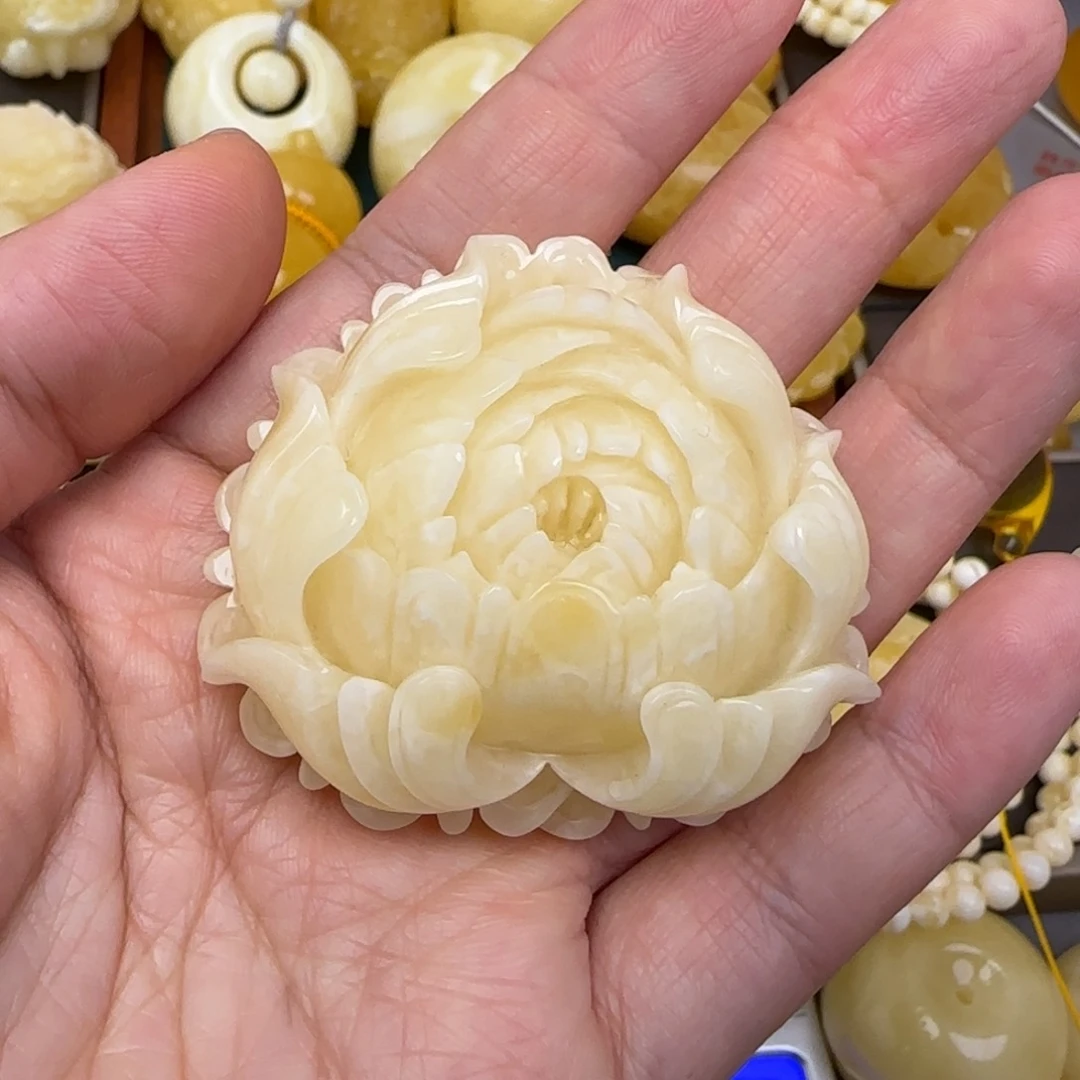 蜜蜡颈饰未镶嵌天然蜜蜡