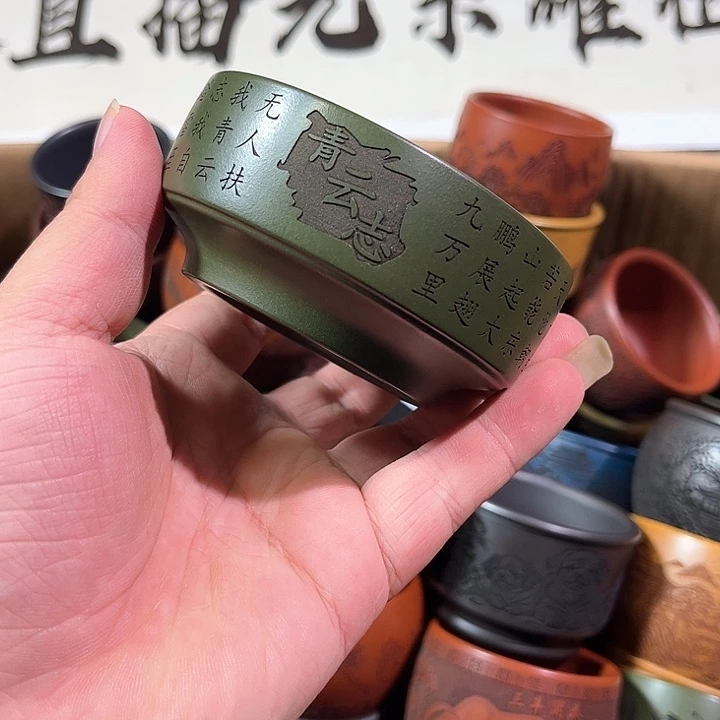 茶杯紫砂全手工紫砂主人杯