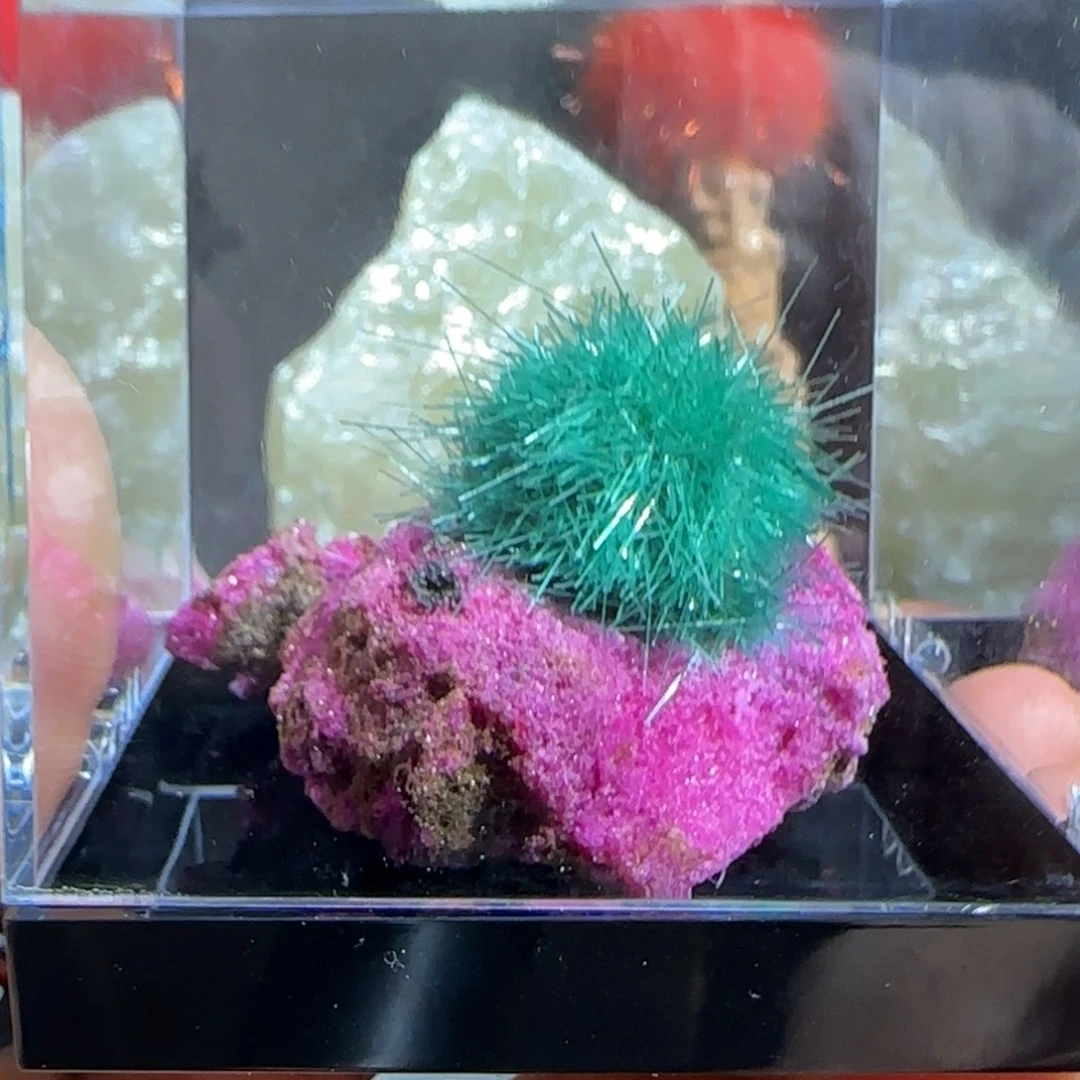 紫砂原石矿物晶体摆件