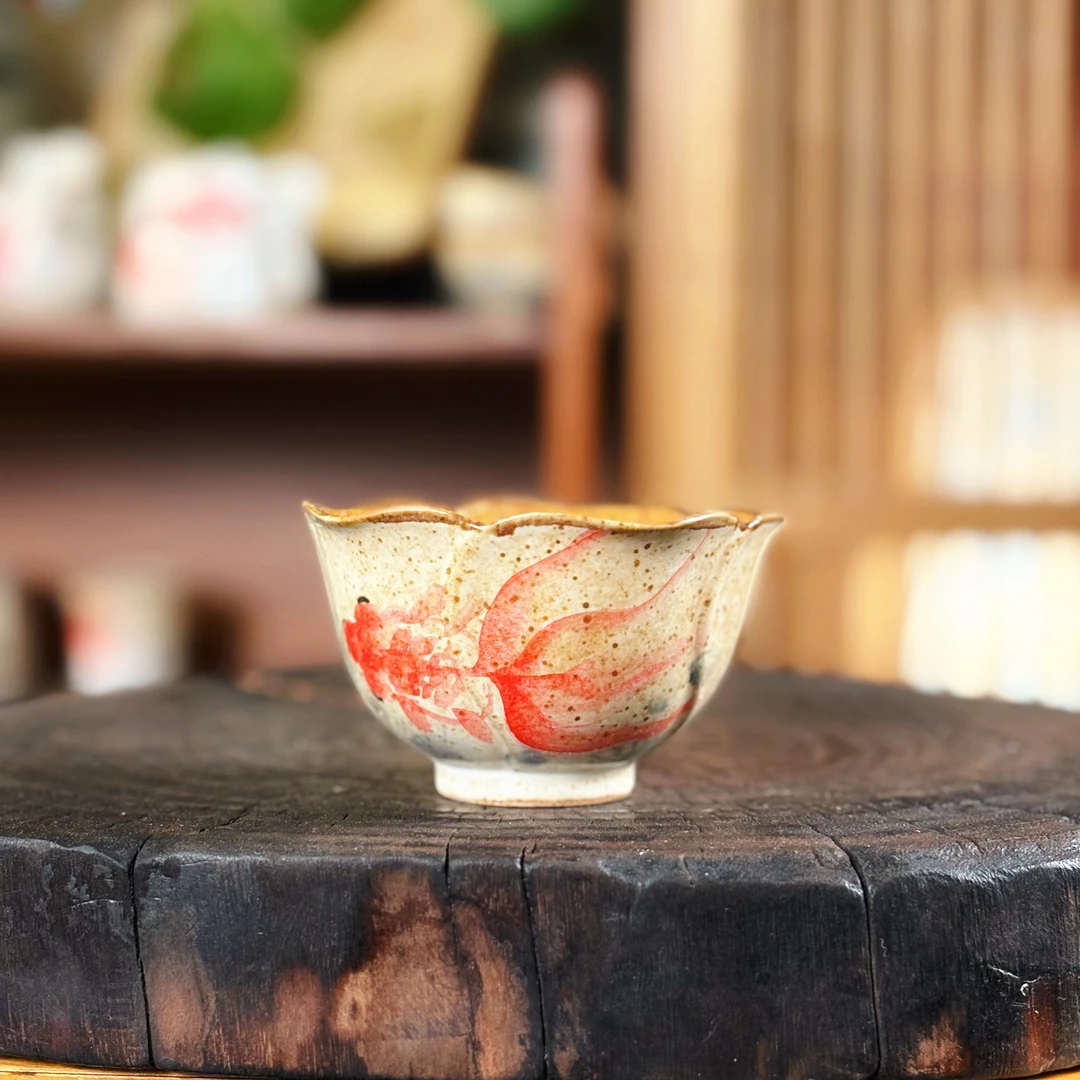 景德镇手绘雕花杯120ml