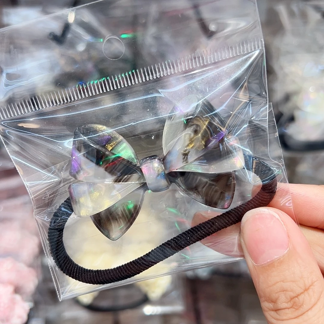 布艺非金属醋酸头绳一个