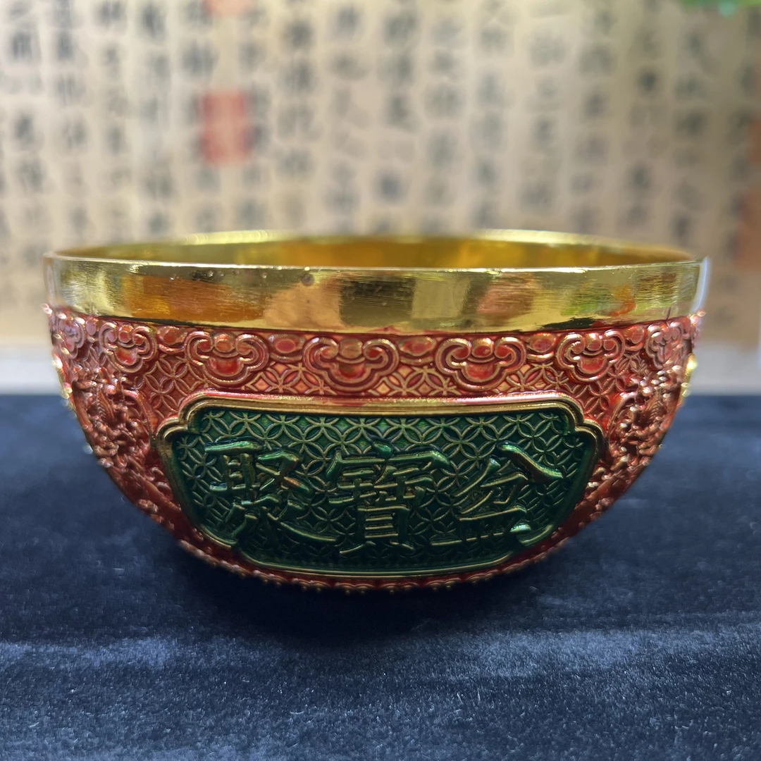 聚宝盆雕花刻字家居饰品DX03精美摆件当代复古摆件现代工艺品