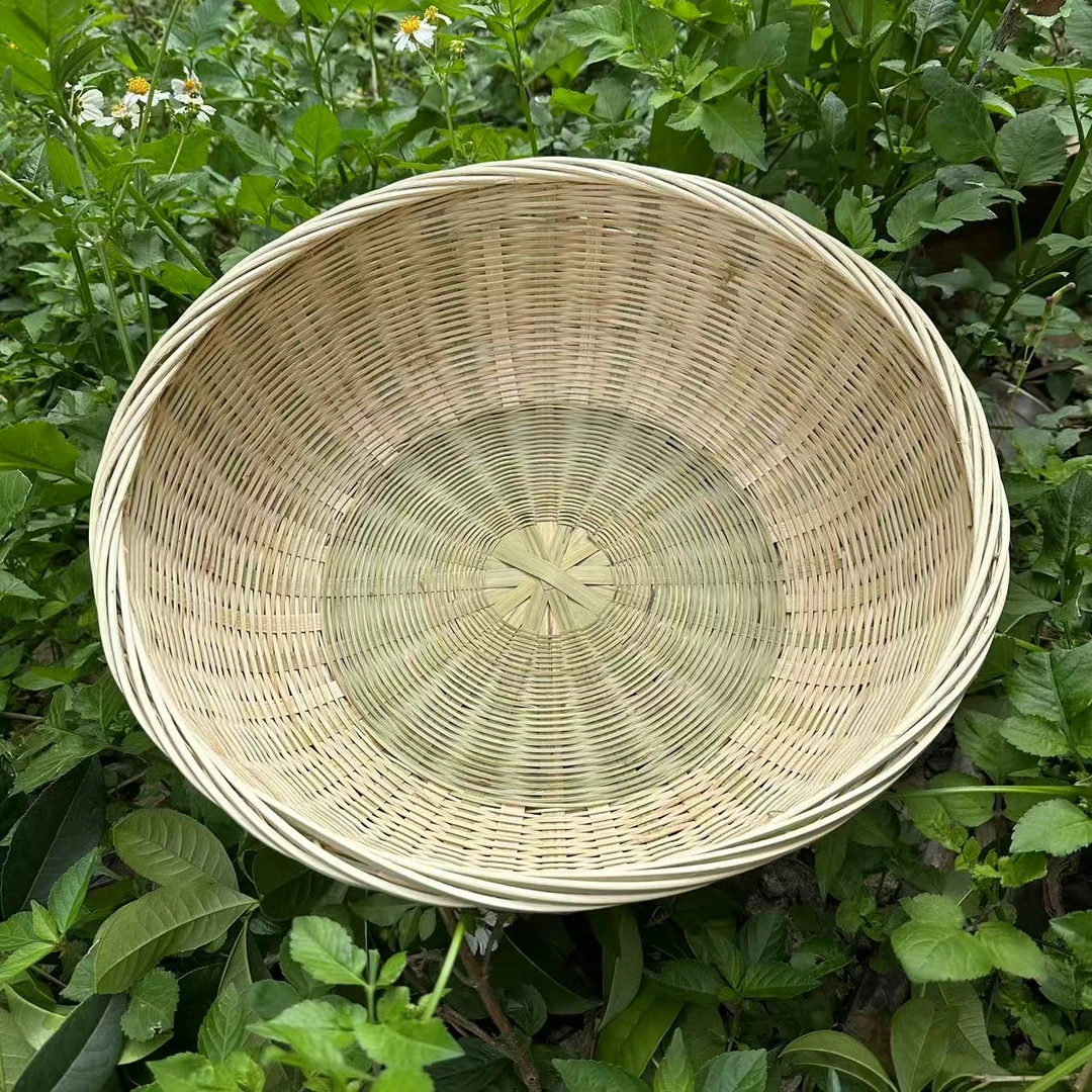 加大30厘米竹编馒头筐收纳篮滤水筐