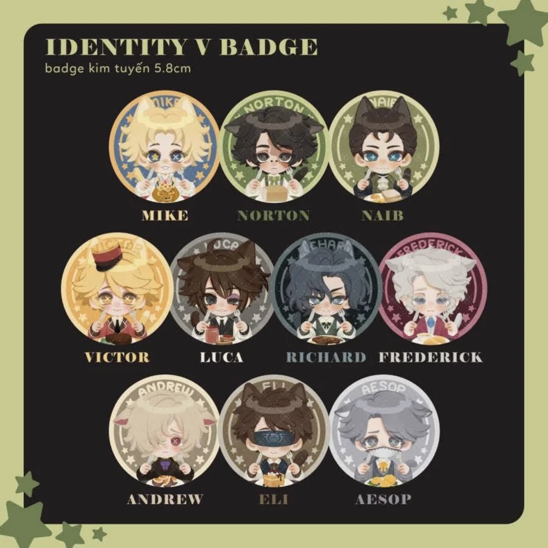 第五人格越南官方授权同人吧唧卡牌制品盲盒