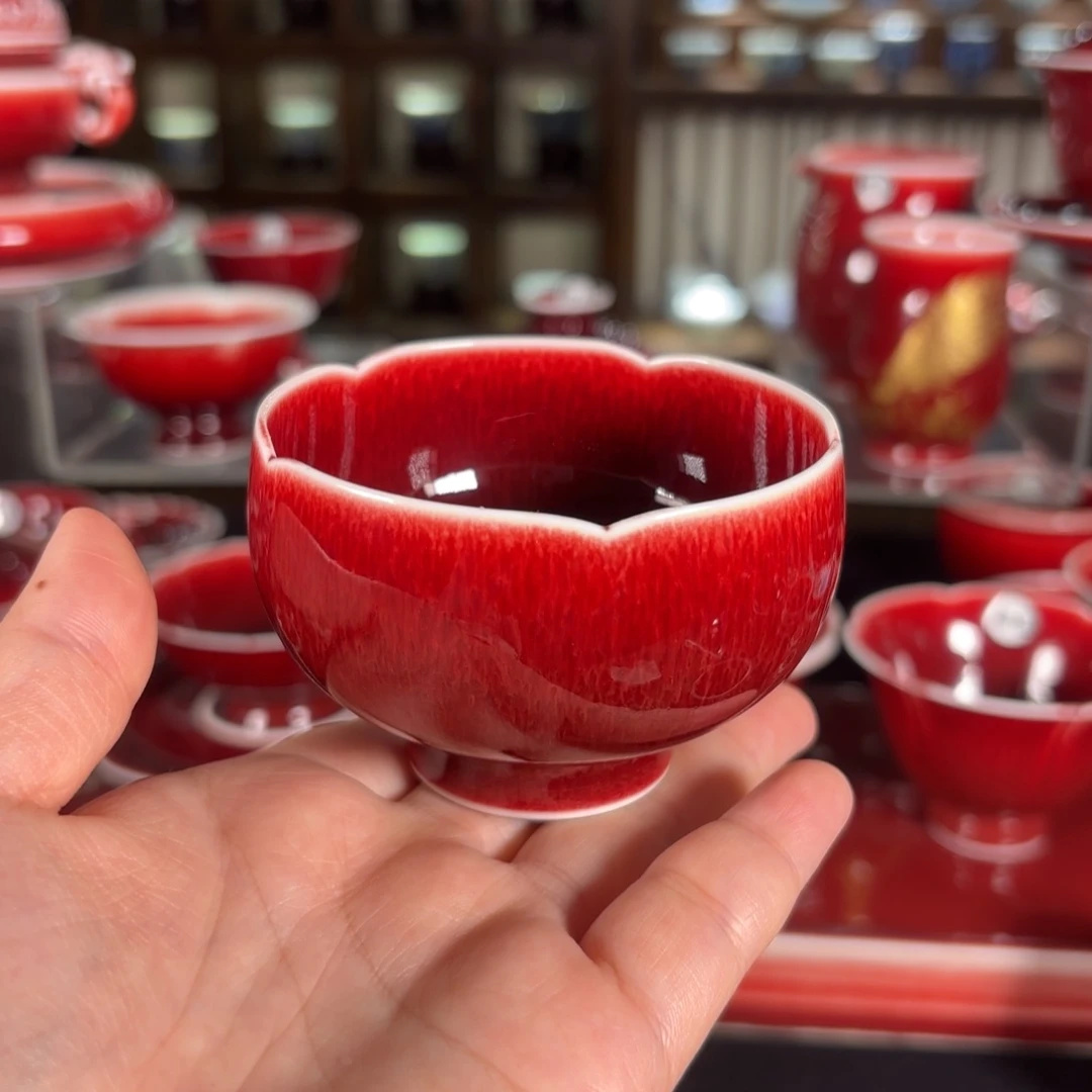 摆件景德镇高温原矿杯