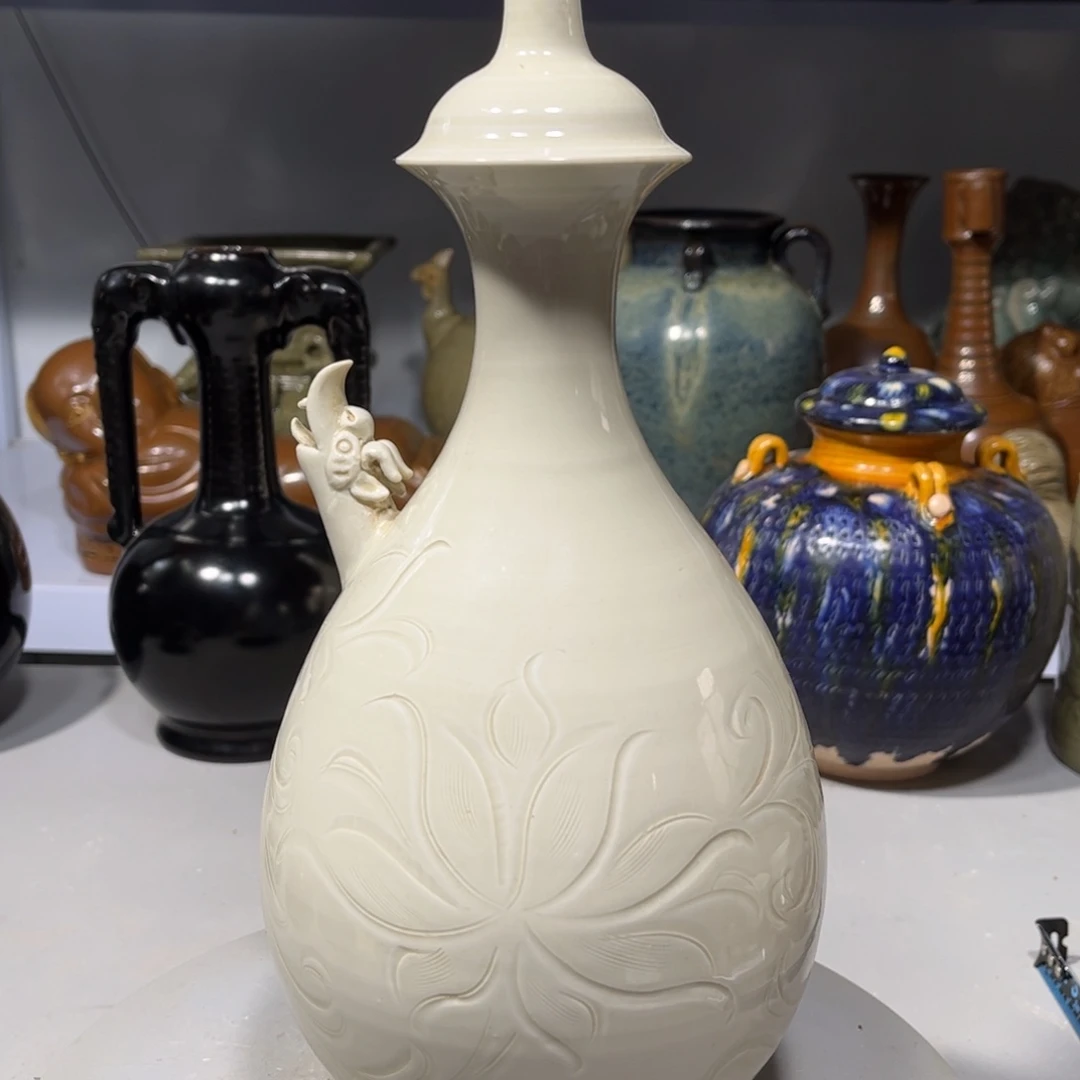 瓶定窑瓶子品相完美