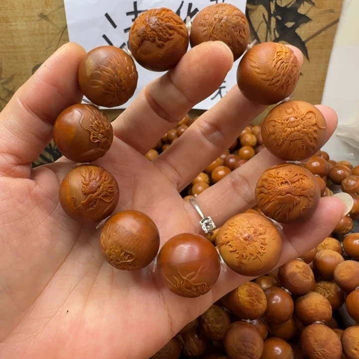双***客橄榄核把件橄榄核手串