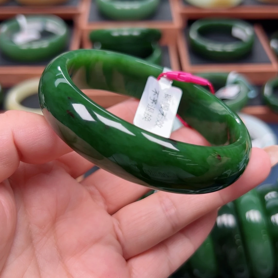 未镶嵌手镯和田玉（碧玉）676869圈口