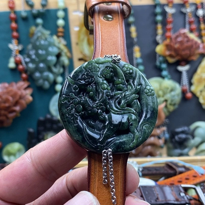 【闪购商品】未镶嵌岫玉手牌