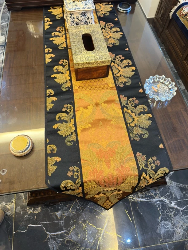 藏式桌旗高端大气网红客厅