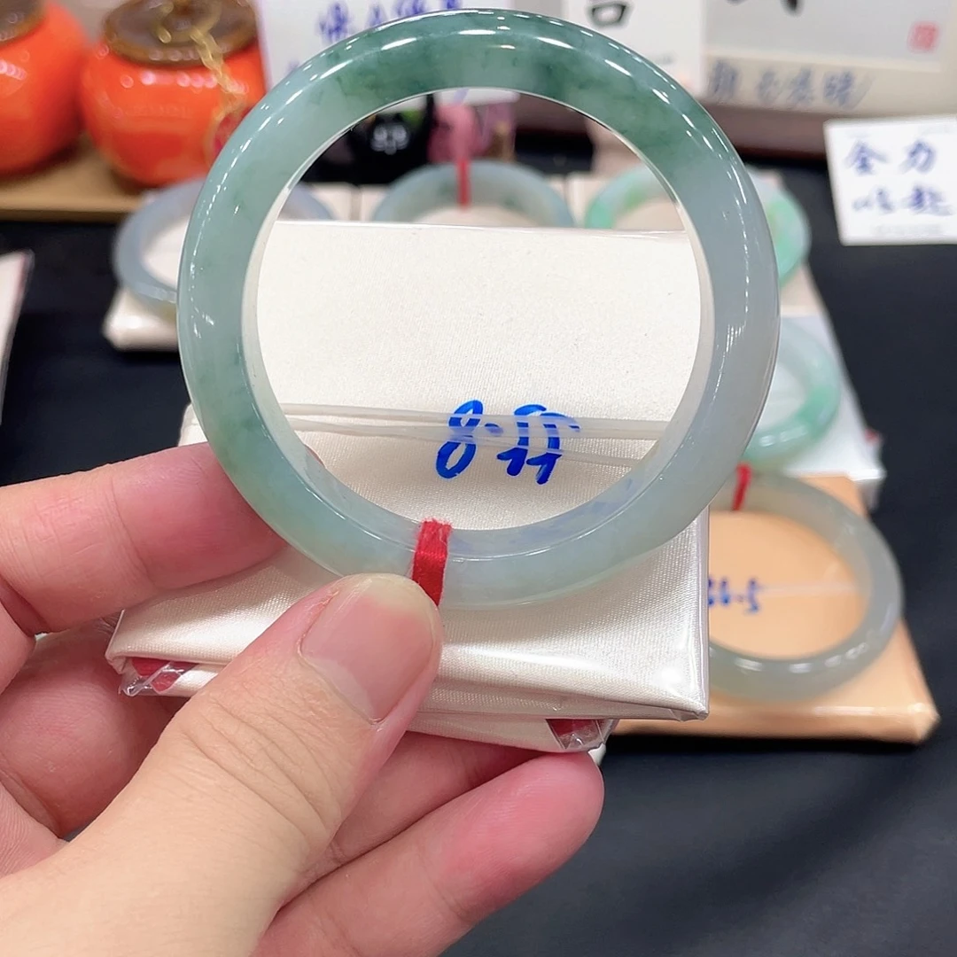 翡翠未镶嵌手镯天然缅甸翡翠手镯19