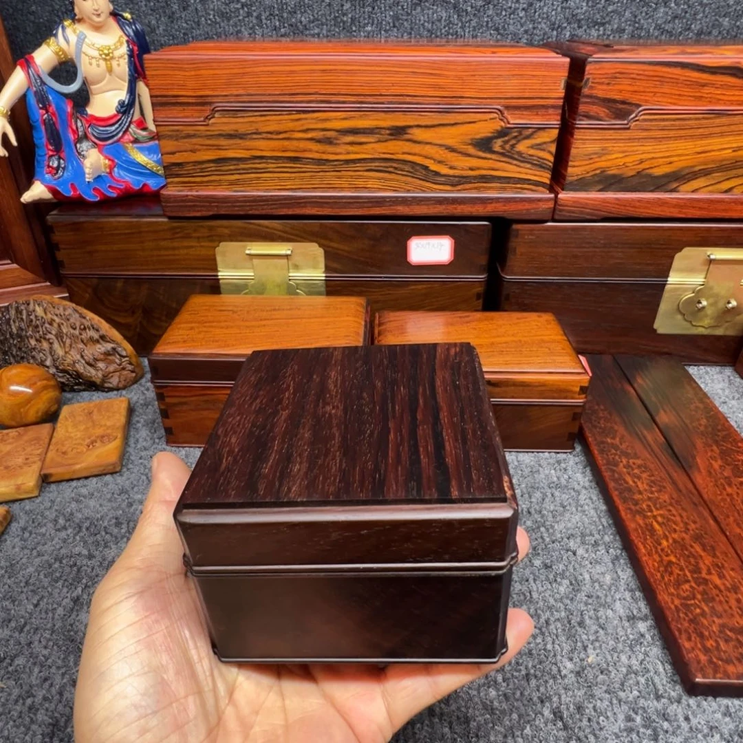 木老挝大红酸枝首饰盒尺寸10×10×7