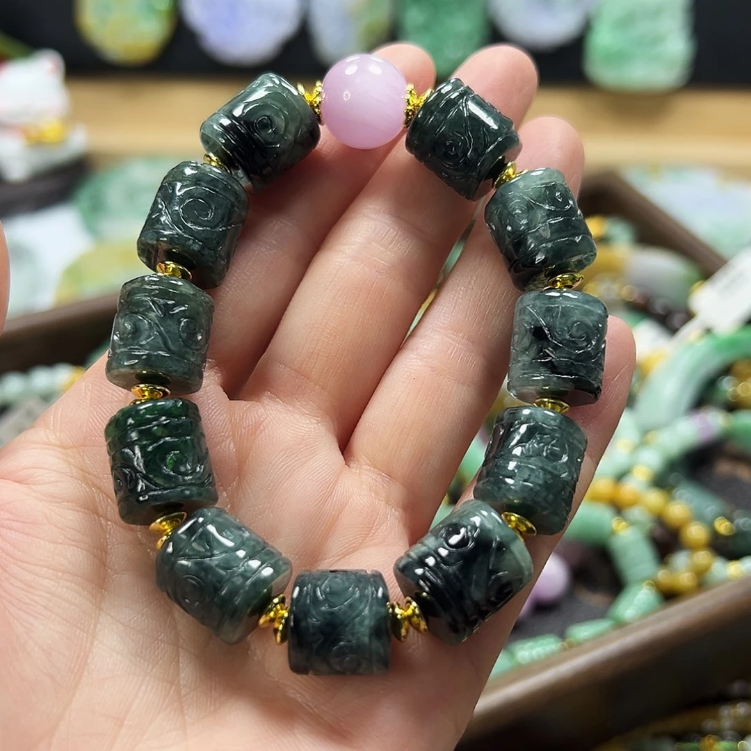 翡翠未镶嵌手链手串