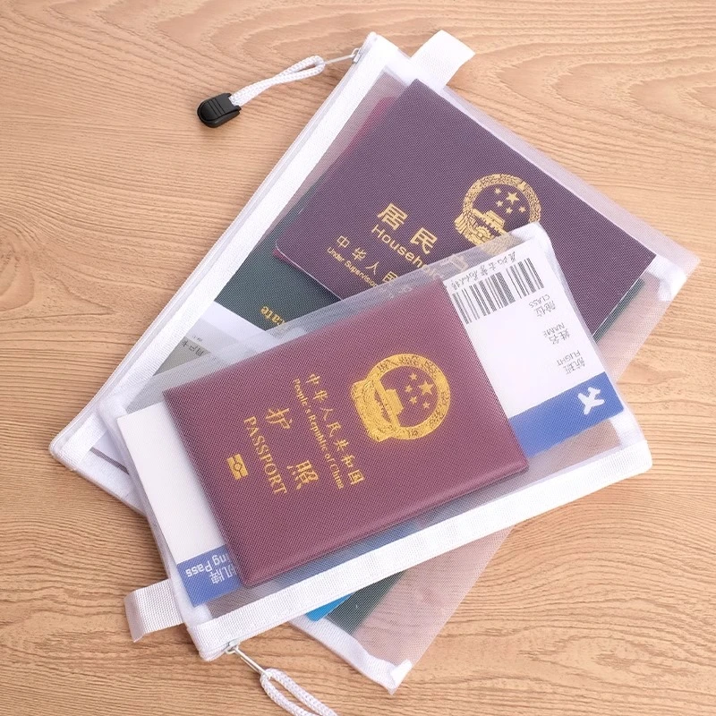 护照收纳包出国旅游证件文件透明便携登机牌卡包旅行保护套收纳袋